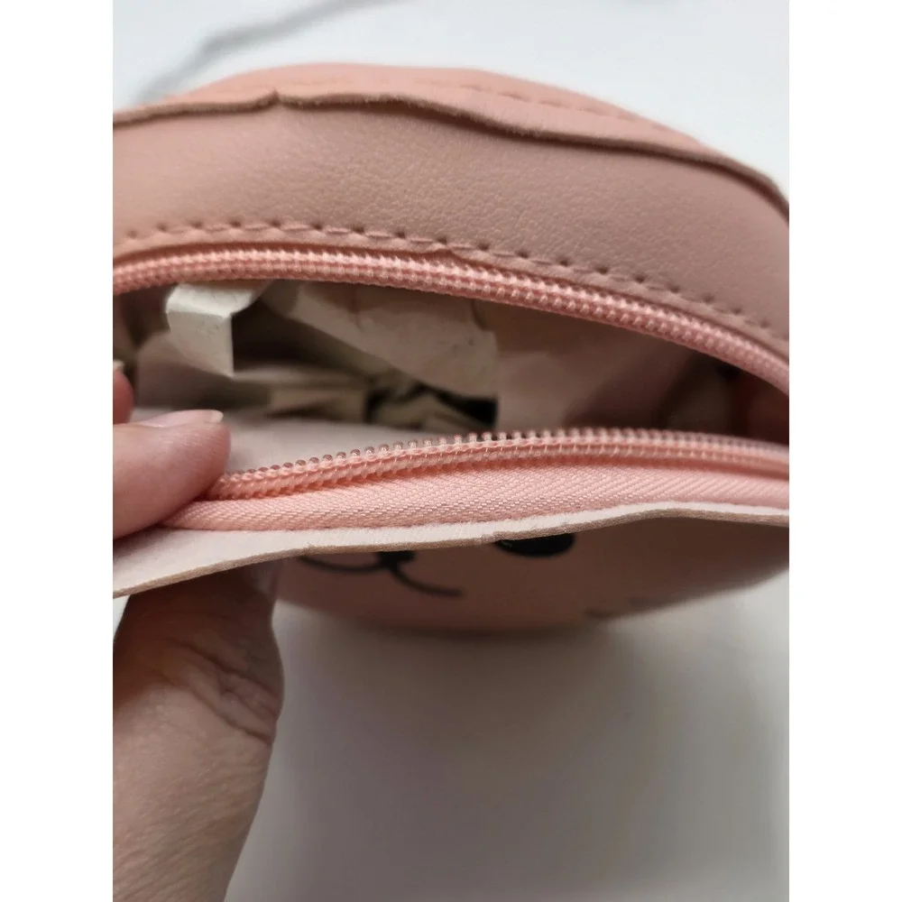 Girls Cartoon Cat Design PU Zipper Cute Novelty Bag For Daily Life